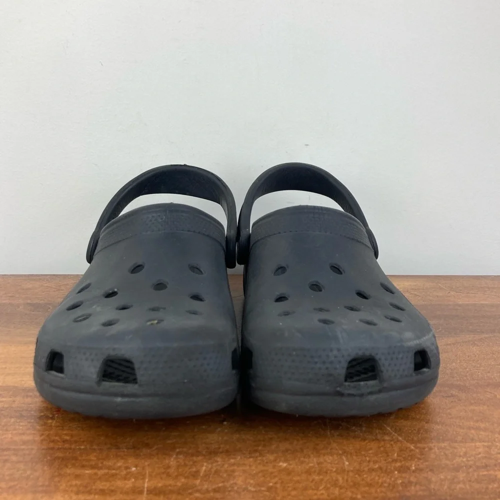 Crocs Classic Authentic Unisex Slides Clogs Black 5 Men And 7 Women’s Pre Owned - Picture 4 of 11